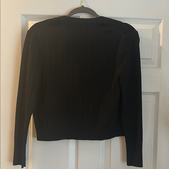 J.Crew Black Ribbed Cardigan - Picture 3 of 3